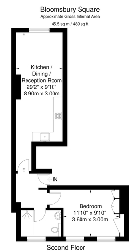 Floor plan, The Bloomsbury - by Frankie, London