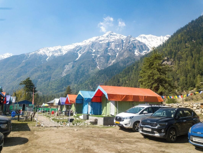 Parking, Baspa Valley Adventure Camp, Kinnaur