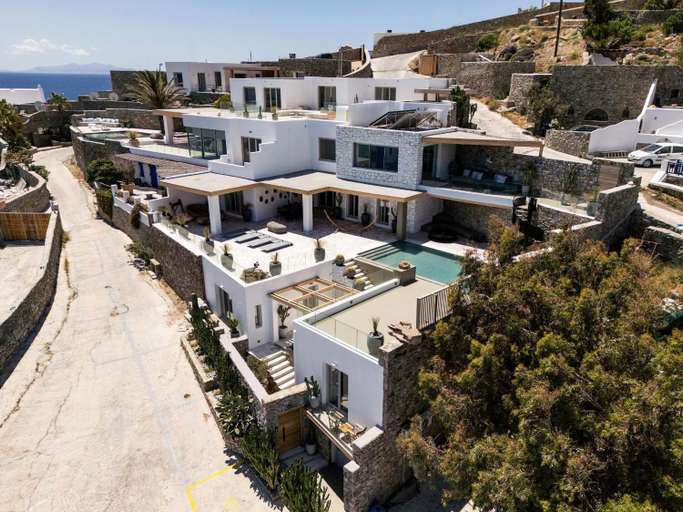 Exterior & Views 5, Villa Lilium I - Overlooking Psarou Bay, Mykonos, South Aegean
