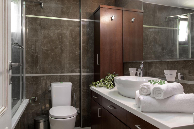 Bathroom 1, Therros Villa With Private Pool by Estia, Crete