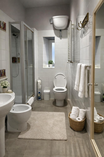 Bathroom 3, cerri apartment, Rome