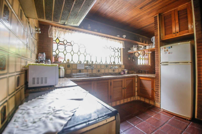 Private kitchen, Hospedagem Recanto das Estrelas, Campo Limpo Paulista
