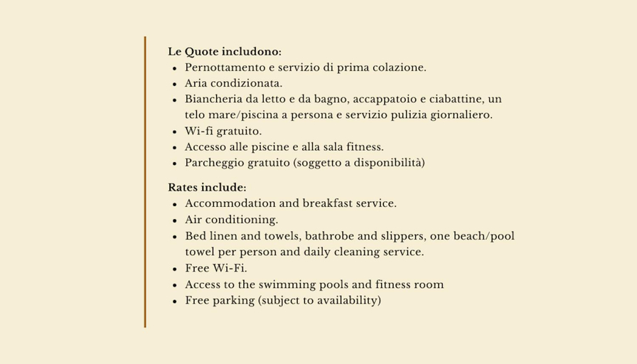 Facilities 4, Hotel with swimming pool in Conca Verde just 100 mt from the sea, Olbia-Tempio