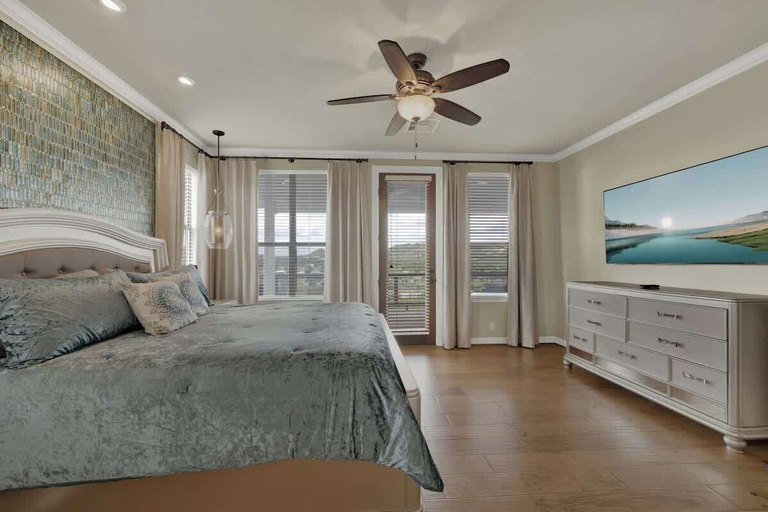 Bedroom 3, Canyon Lakehouse Panoramic Lake Views With Firepit!, Comal