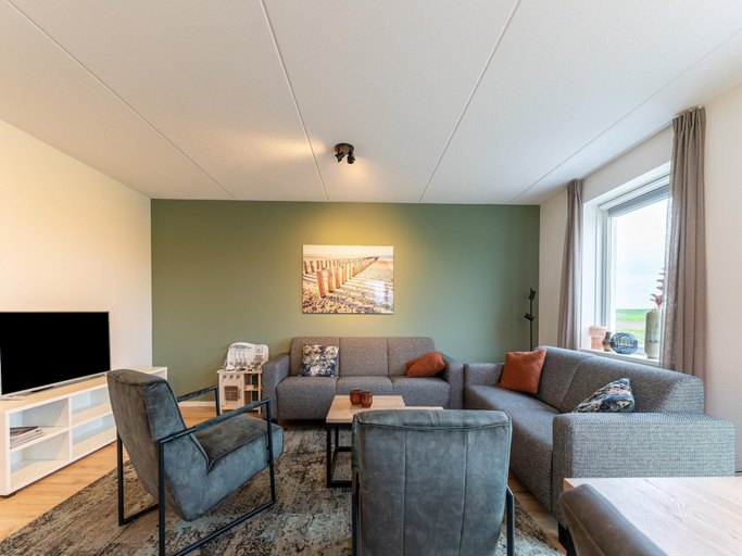 Living room 5, Holiday Home in Zeeland Near Nature Reserve, Tholen