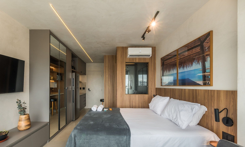 Room 3, Studio With Balcony in Building With Pool Urb1406, Salvador