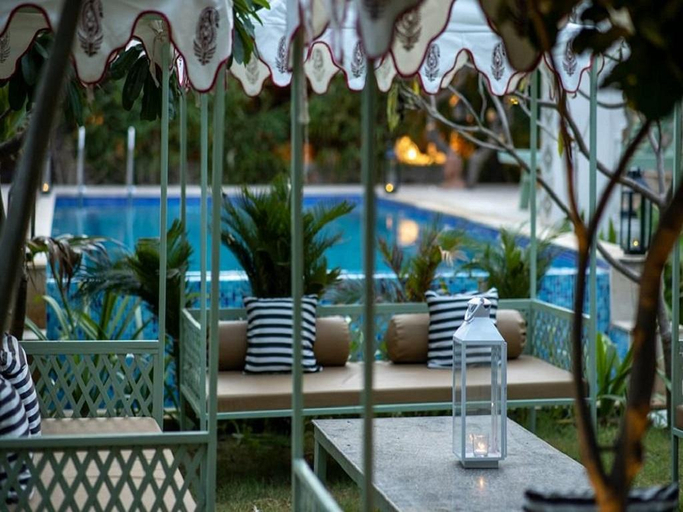 Swimming pool [outdoor] 4, Bhanpur Haveli | Hidden Luxury Haveli Amid Greenery & Peace, Jaipur