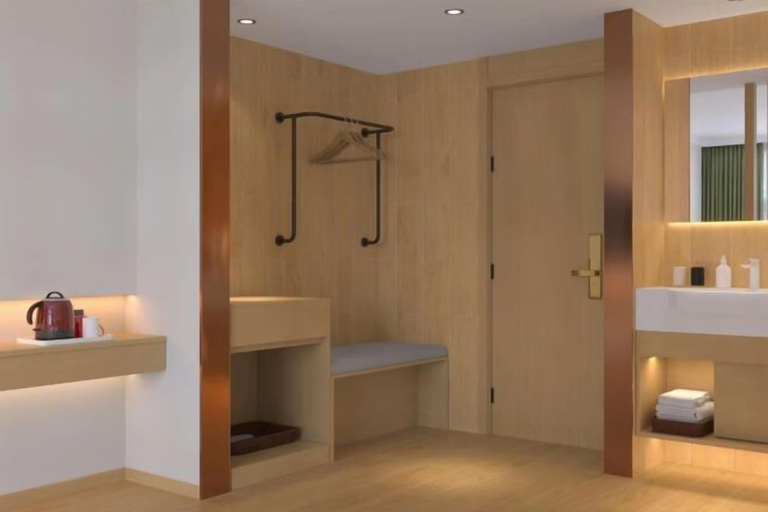 Bathroom 3, Fangcao Business Hotel, Hulunbuir