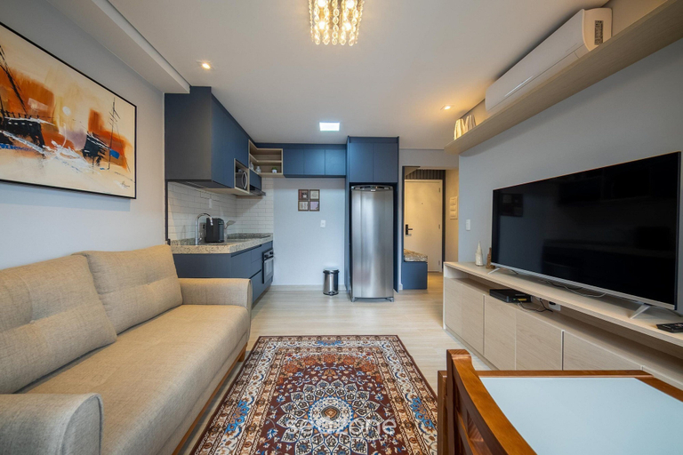 Living area 4, Apt in a Build. w/ a Rooftop Pool, Just 350m From the Metro - Ipis, São Paulo