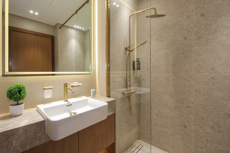 Bathroom, Spacious 2BHK Boulevard Heights, Dubai