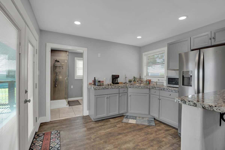 Private kitchen 4, Grey Haus Casita-peaceful Hill Country Views!, Gillespie