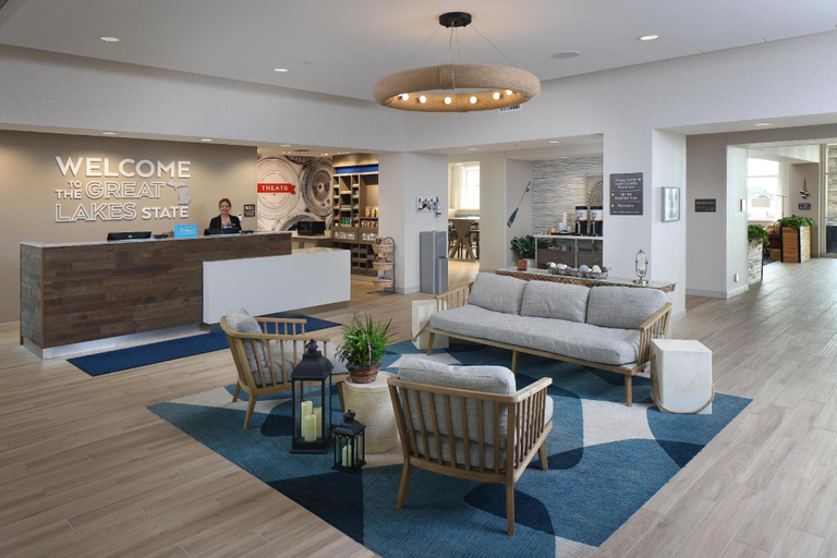 Public Area 3, Hampton Inn & Suites Manistee Waterfront, Lake Michigan