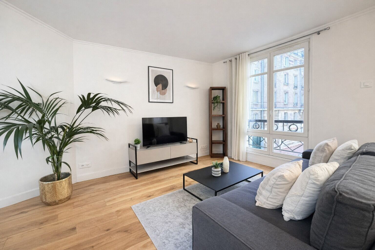 Living area 3, Élégant 1 Chambre à Montparnasse, Paris