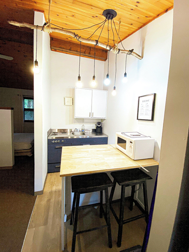 Private kitchen 3, Black Horse Motor Inn, Lake Hurron