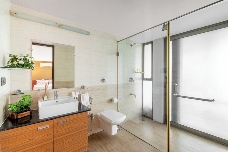 Bathroom 5, Staymaster Edge Water- Sea View 4BR, North Goa