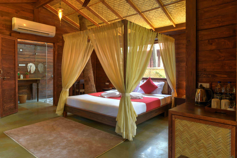 Bedroom, Mandrem Village Resort, North Goa