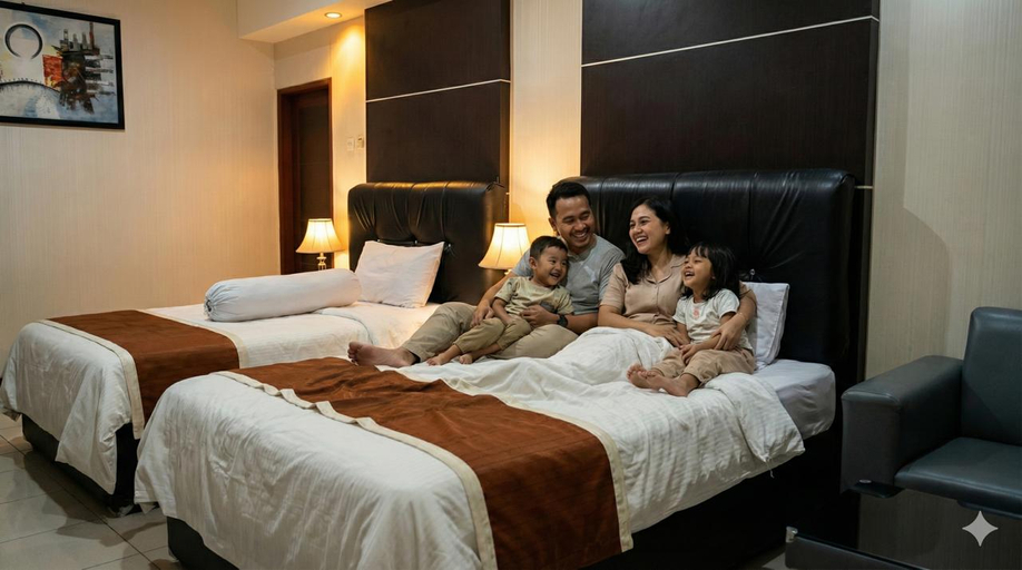 Bedroom 3, Hotel Owabong, Purbalingga