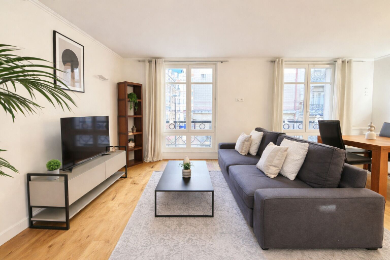 Living area 2, Élégant 1 Chambre à Montparnasse, Paris