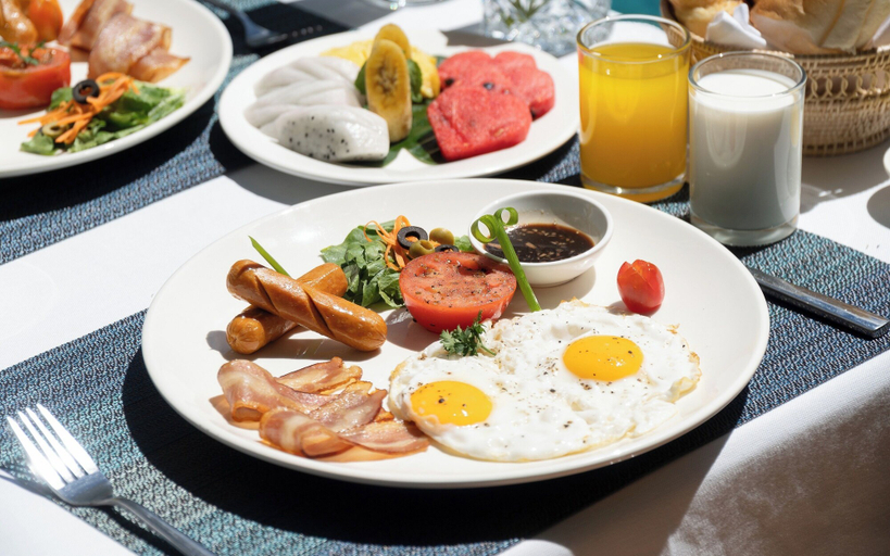 Breakfast meal, The Palace Indochine Hotel, Siem Reap
