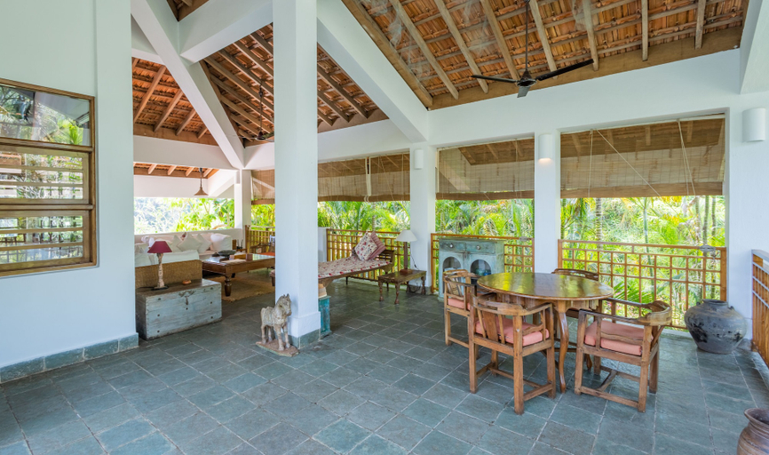 Outdoor dining 5, Staymaster Rohini 2BR Villa Jet Pool, North Goa