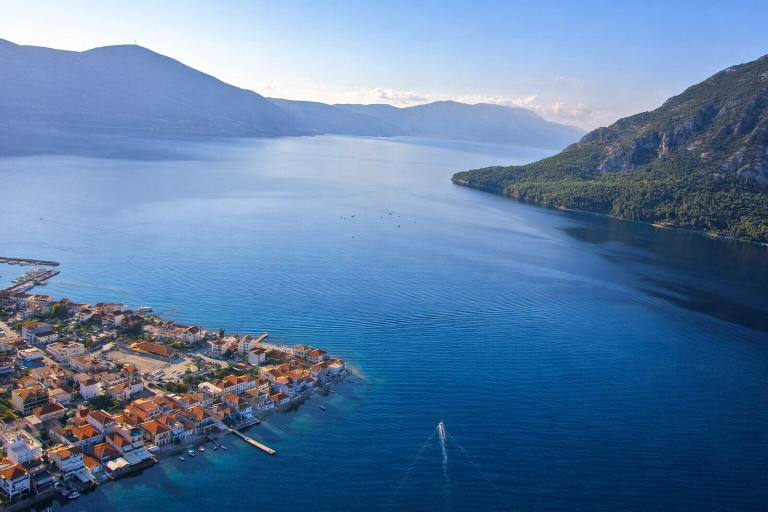 Aerial view, Hotel Simos, West Greece