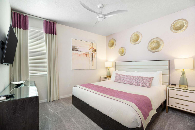 Bedroom 2, Villa Near Disney with Superhero BR, Theater & Arcade, Osceola