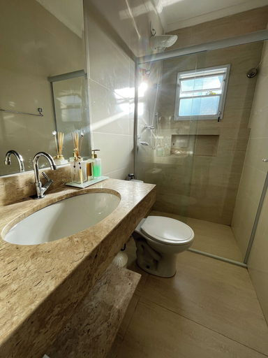 Bathroom 5, Pousada Pé na Areia Guarujá, Guarujá