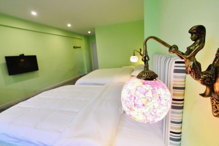 Bedroom 2, Heyuan Snail House Theme Apartment Renrenle Flagship Store, Heyuan