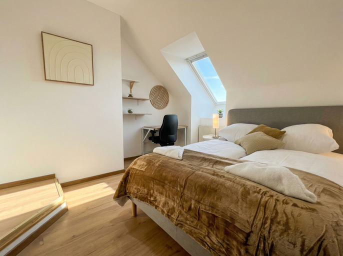 Room 3, Modern 3BR Near Rennweg for Long Stay, Wien