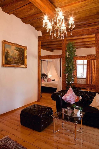 Interior, Dicker Mann Hotel Zum Blauen Krebs, Regensburg