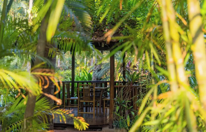 Outdoor dining 4, Staymaster Ashlesha 2BR Villa Jet Pool, North Goa