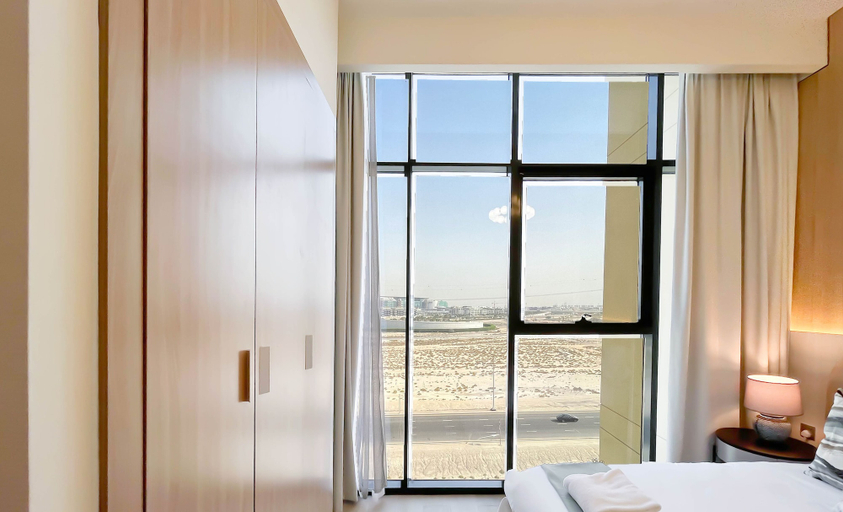 Bedroom 2, Elegant 1BR at Azizi Riviera Prime Location, Dubai