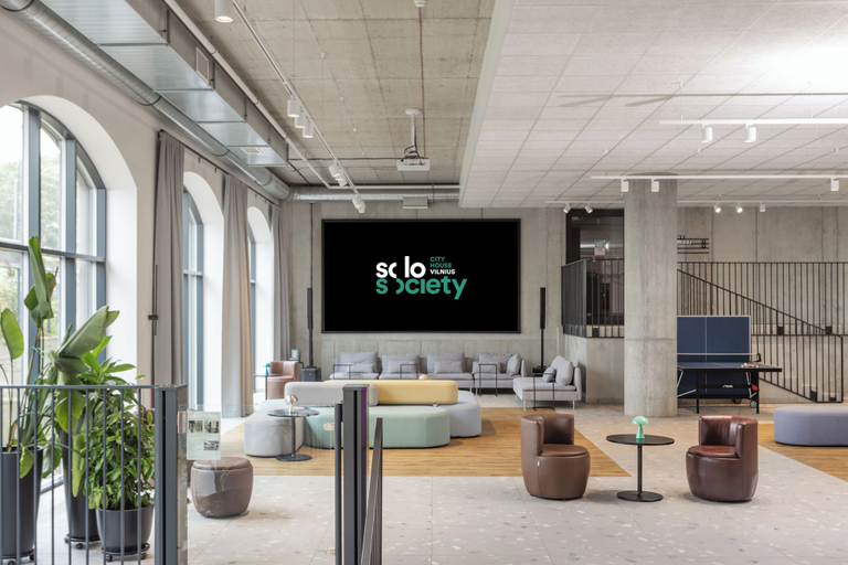 Lobby 3, Solo Society Hybrid Hotel Vilnius, Vilniaus