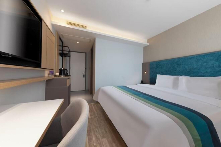 Bedroom 3, Homeinn Pebble Cloud Hotel (Baotou East Railway Station & Baotou Donghe Airport, Baotou
