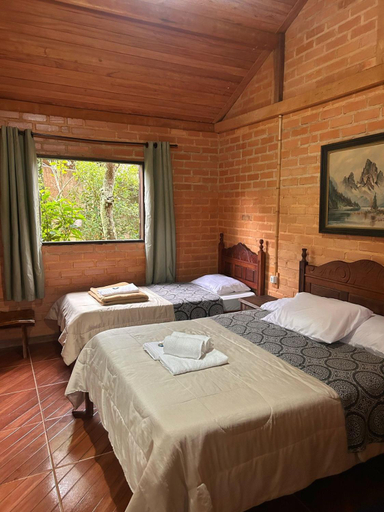 Bedroom 2, Pousada Chales Vida Verde, Bom Jardim de Minas