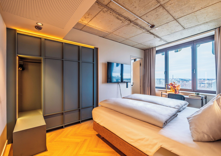 Bedroom 3, The Zipper Hotel & Apartments, Düsseldorf