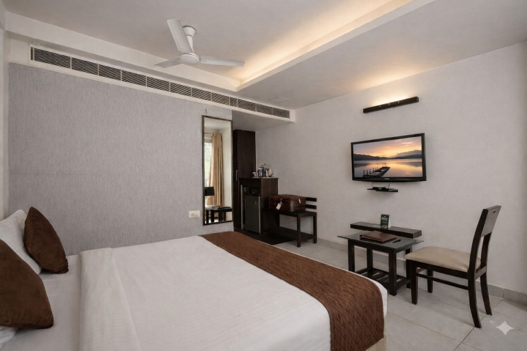 Bedroom 3, Grand Ashirwad Beacon, Bhopal