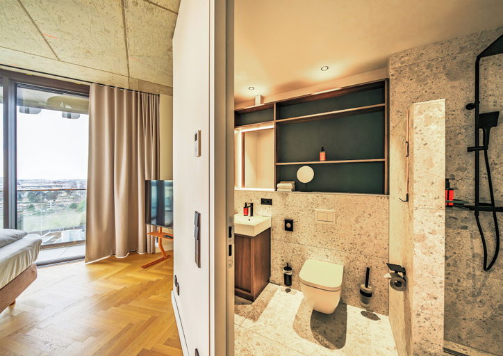 Bathroom 5, The Zipper Hotel & Apartments, Düsseldorf