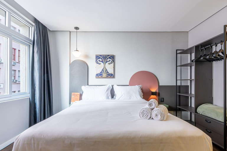 Bedroom 2, Xtay Cais Rooftop -Estudios completos e Rooftop para o Rio Guaiba, Porto Alegre