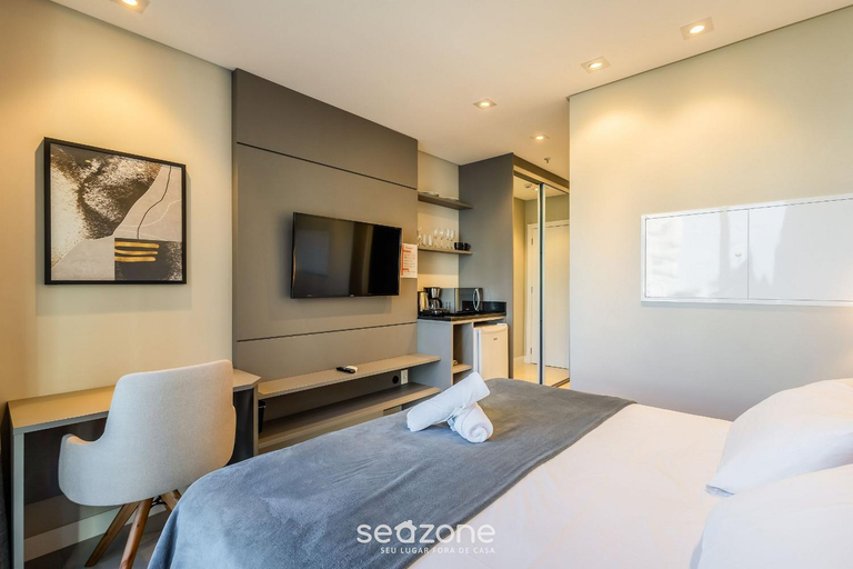 Bedroom 3, MHFA - Studios em Predio Luxuoso com Vista Mar, Itapema