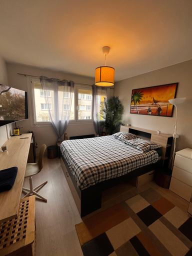 Bedroom 4, Charming and Cosy rooms Nantes, Loire-Atlantique