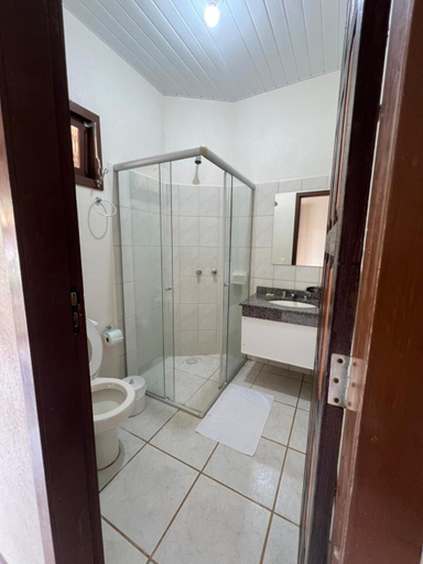 Bathroom, Pousada Recanto Da Natureza, São Martinho