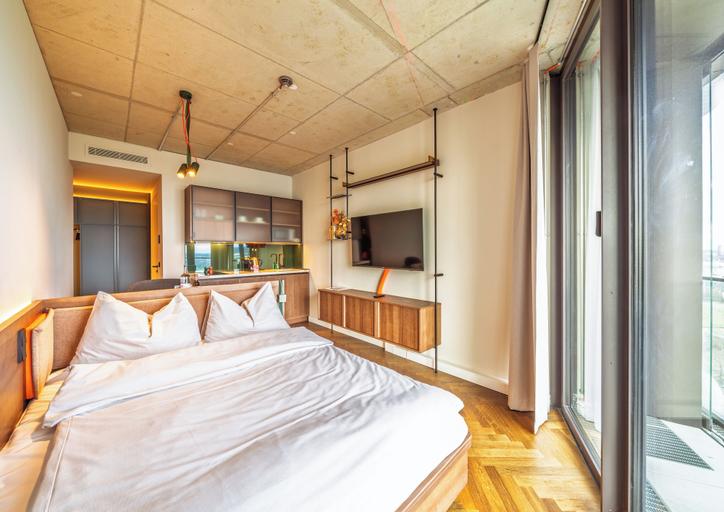 Bedroom 2, The Zipper Hotel & Apartments, Düsseldorf