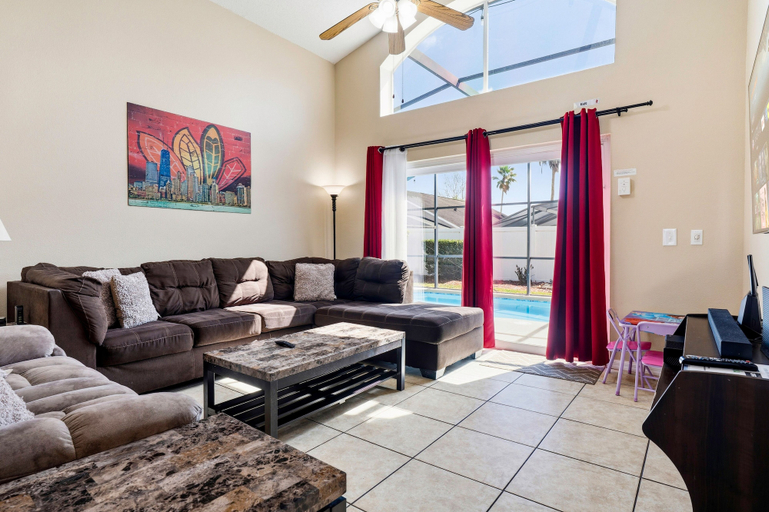 Living area 5, 5BR Villa Private Pool & Game Room, Osceola