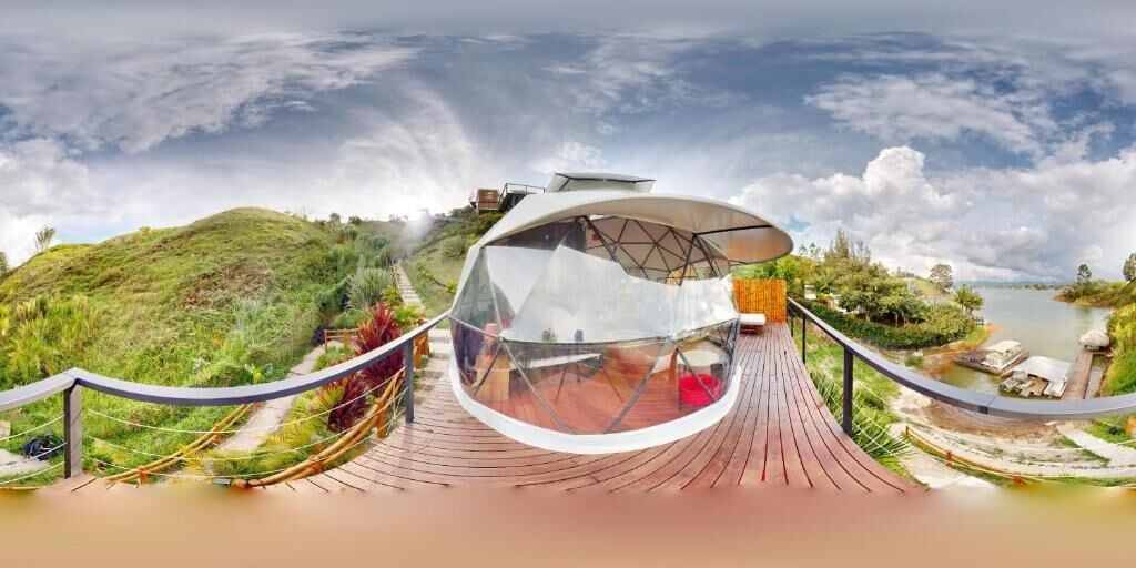 Terrace/patio 5, Bliss Sanctuary Vista Glamping and Club, Guatapé
