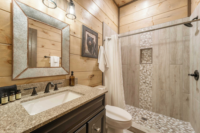Bathroom 4, Wanderer by Avantstay Sleeps 34, A+ Custom Smokies Cabin, Sevier