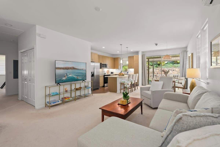 Living area 5, @ Marbella Lane Hale Lai Serene Luxury 3BR Home, Honolulu