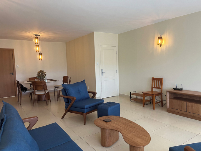 Living area 2, Apartamento 3 Quartos na 206 Sul, Até 9 pessoas, Brasília