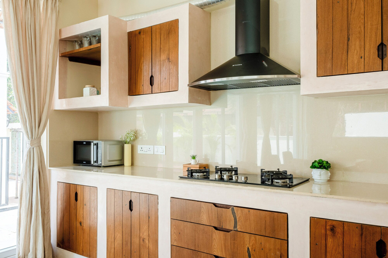 Private kitchen 4, Staymaster White Castle-4BHK, North Goa