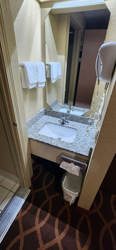 Bathroom 5, American Inn Evansville, Vanderburgh